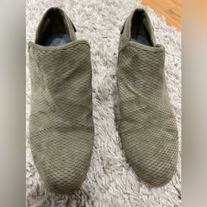 Dr Scholls olive green booties
